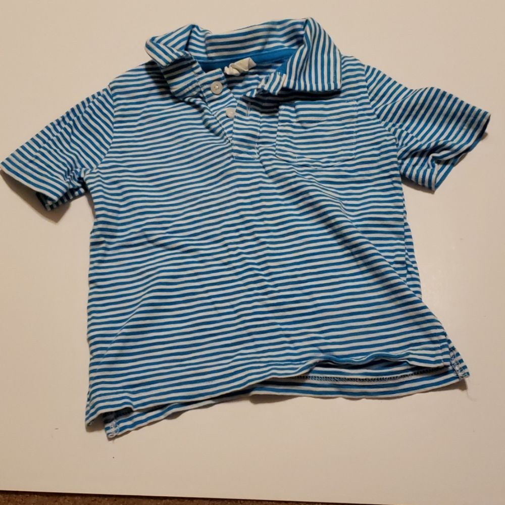Crazy 8 striped toddler polo
